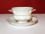 Iwona 0014 - Bulionówka ze spodkiem 300ml - Porcelana Chodzież