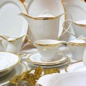 Cleopatra Gold - Talerzyk deserowy 17 cm. - Porcelana Bogucice