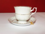 Iwona 0014 - Filiżanka ze spodkiem 0,22l/14 cm. - Porcelana Chodzież