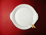 Iwona 0014 - Talerz do ciasta 24 cm. - Porcelana Chodzież