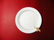 Iwona 0014 - Talerz płytki 17 cm. - Porcelana Chodzież