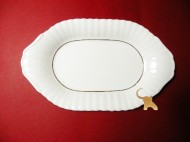 Iwona 0014 - Półmisek owalny 24 cm. - Porcelana Chodzież