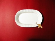 Iwona 0014 - Salatera owalna 21 cm. - Porcelana Chodzież